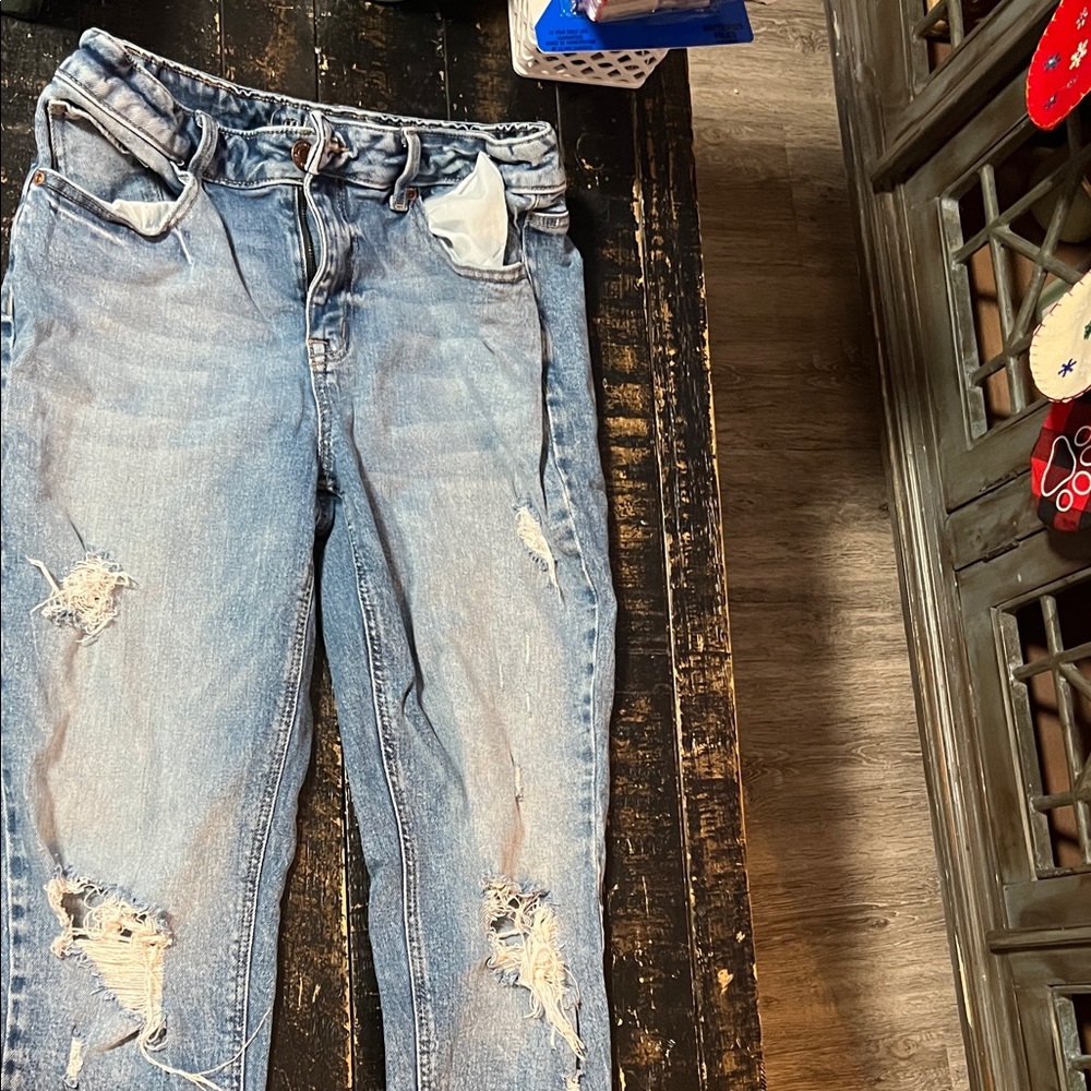 Casual Light Blue Boyfriend Jeans